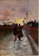 Charles conder Going Home Sweden oil painting artist